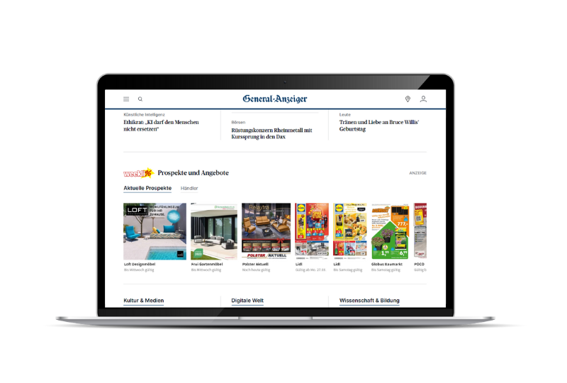 Ihr Prospekt auf ga.de