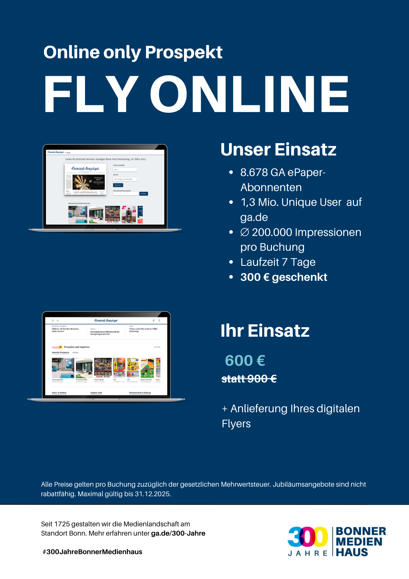 Digital-Flyer Freizeit-Newsletter-auf-Laptop